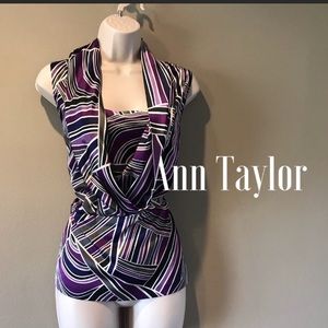 Ann Taylor poly sleeveless top,10